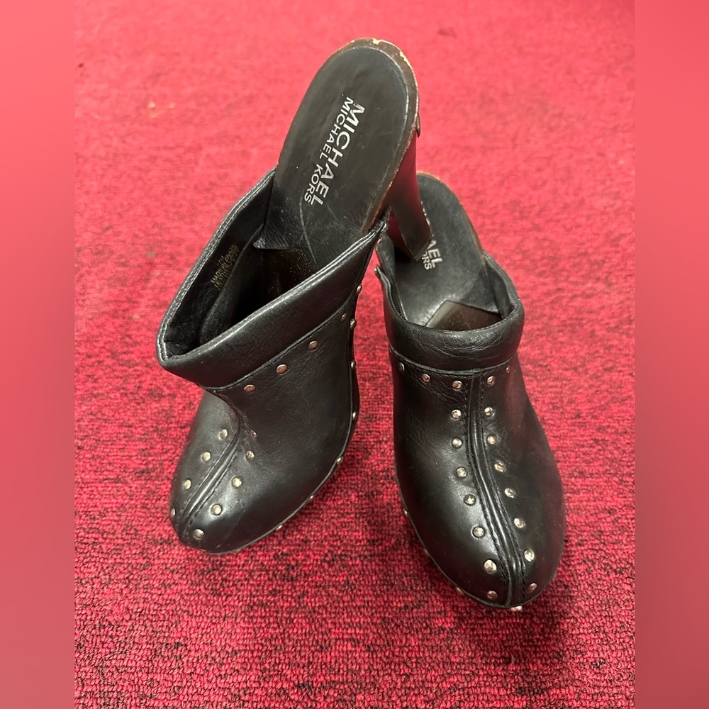 Michael Kors Astor Mule Slide Clog  in Black